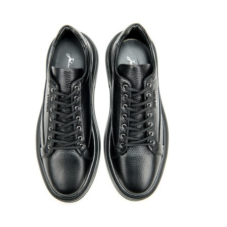 Muške kožne plitke patike John-Richardo-21348 crne ravne - Kupite odmah na Creator.rs -